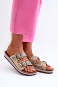 Sandales femmes style décontracté design classique motif serpent ajustables confortables été 2023