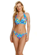 Bikini femme soutien-gorge nageur Lupo Line couleurs vives motif floral abstrait polyester elastane plage piscine