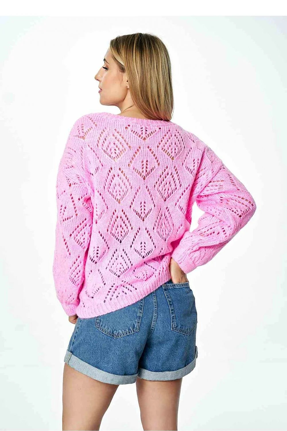 Pull pour femme design moderne ajouré manches longues matière douce style intemporel confort et élégance Chandail Figl