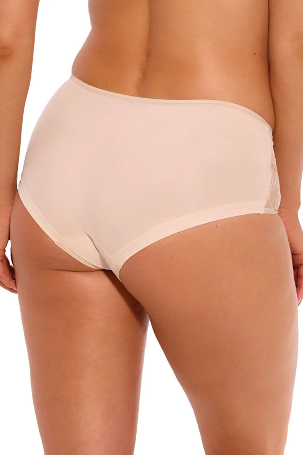 Culottes Gaia élégance féminine dentelle nude maille semi-transparente taille haute femmes confort occasion spéciale lingerie