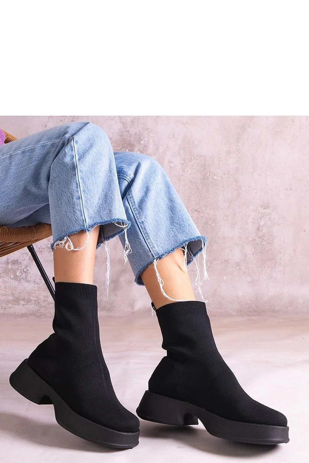 Bottines élégantes pour femme, style minimaliste, cuisse montante, tige élastique, semelle caoutchouc noire, confortable, automne/hiver