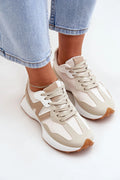 Chaussures de sport pour femmes Step in style cuir écologique tissu semelle cramponnée confort amovible style élégant décontracté quotidien