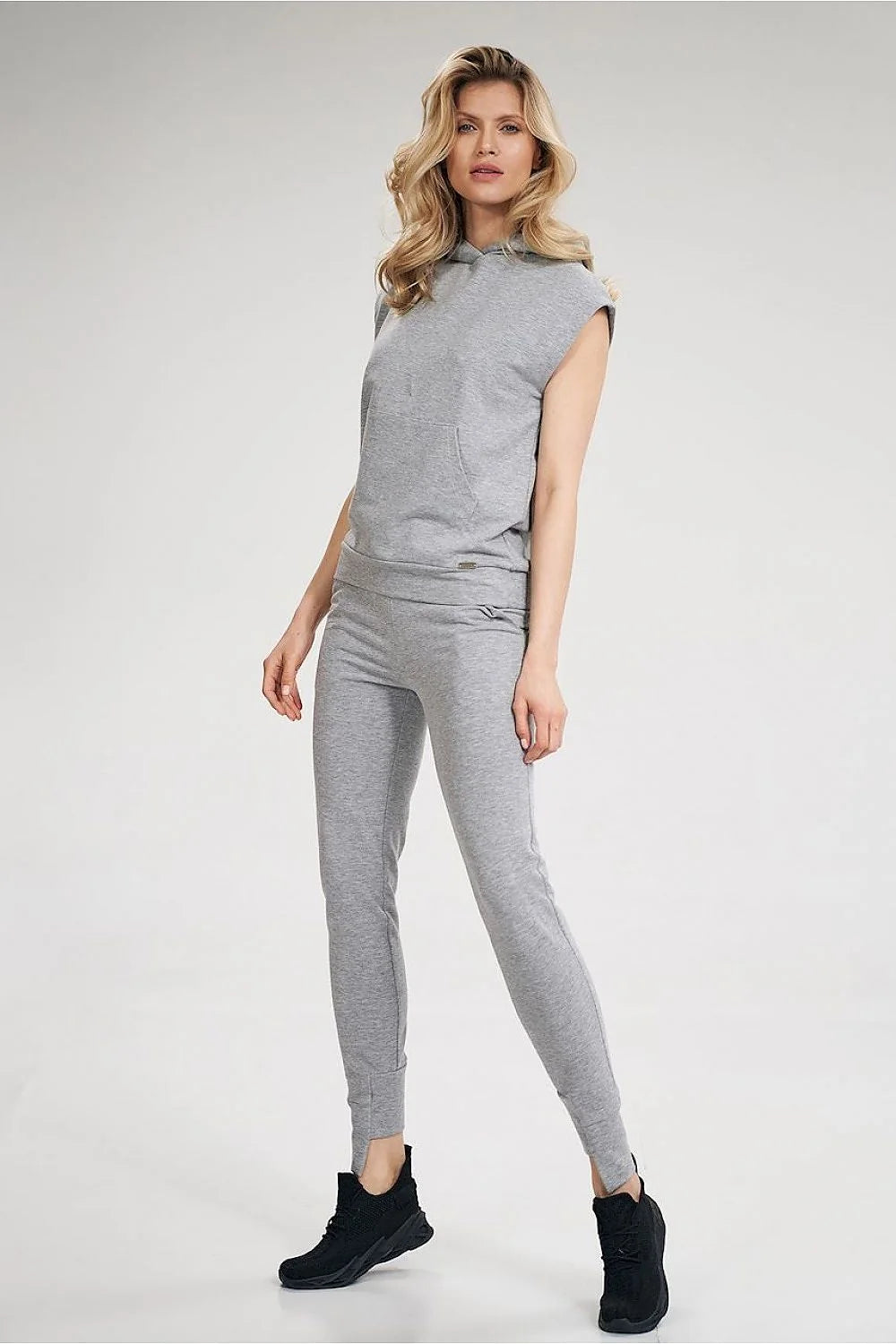 Pantalon de jogging coton violet décontracté ajusté pour look sportif confortable au quotidien femmes