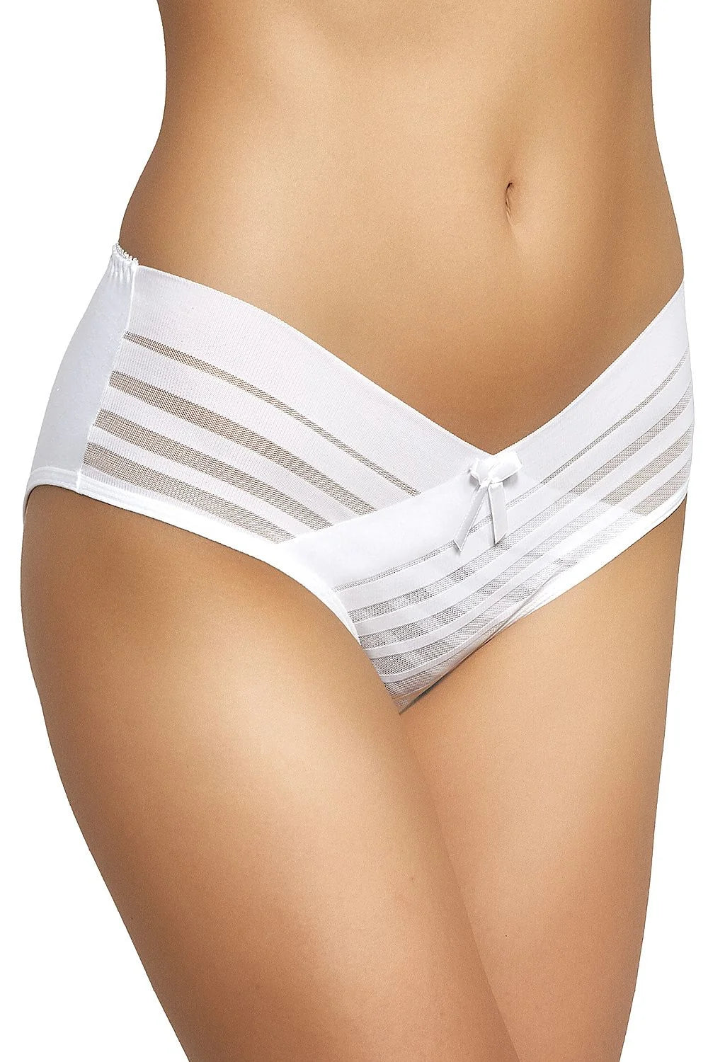 Culottes Gabidar Femme Moderne Élégante Coupe Basse Tissu Doux Transparences Mesh Nœud Taille Confortable Mode Intime
