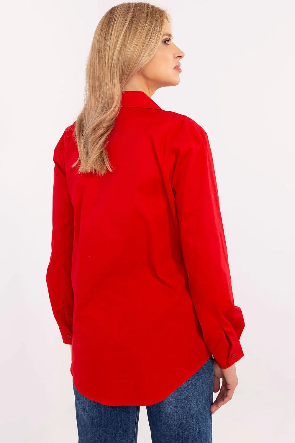 Chemise femme manches longues style casual broderie ours en peluche coton élasthanne confort polyvalente mode moderne coupe ample élégance originalité
