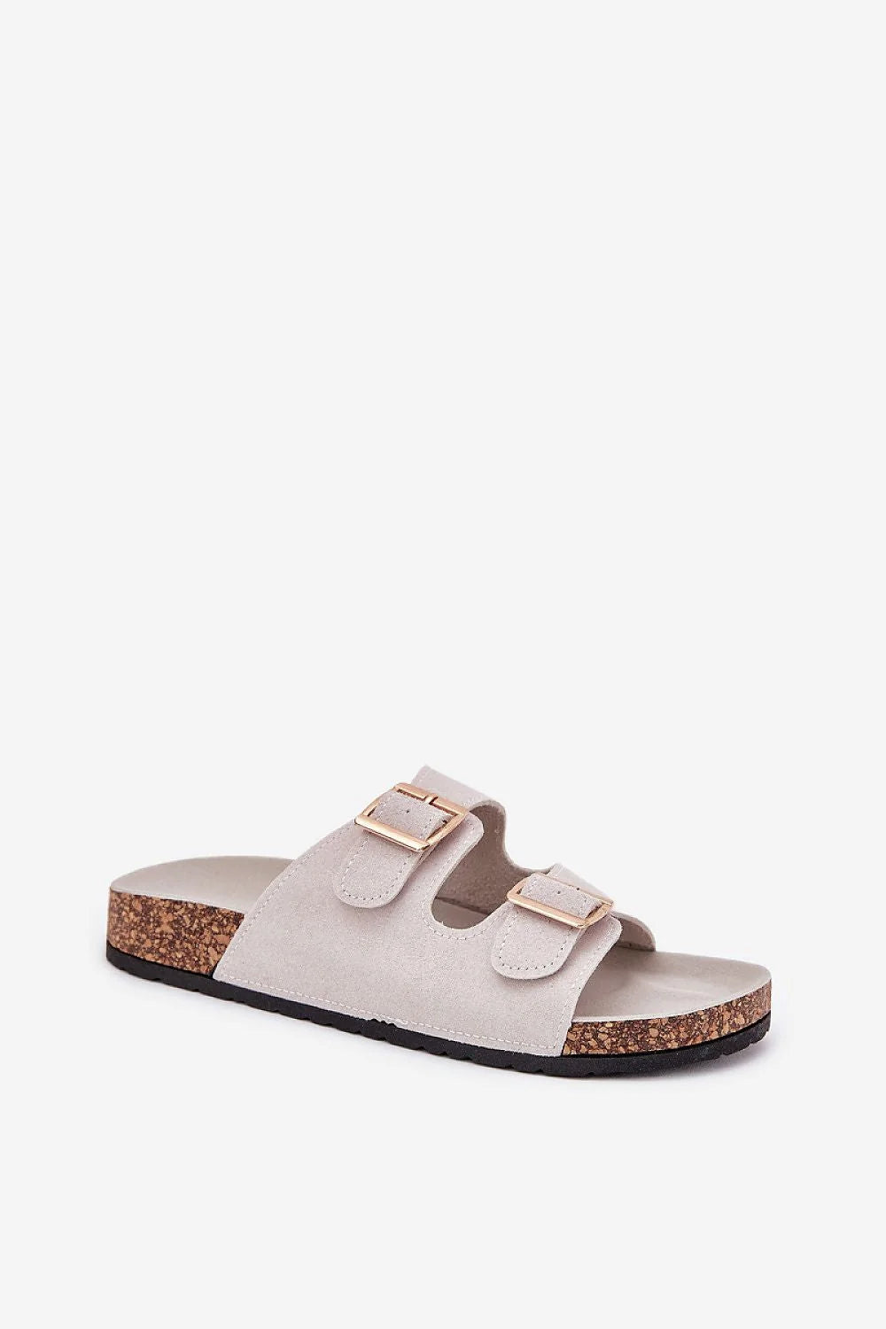 Sandales pour femmes style contemporain cuir suédé éco-friendly plateforme liège ajustables doré occasion estivale confort toute la journée mode décontractée