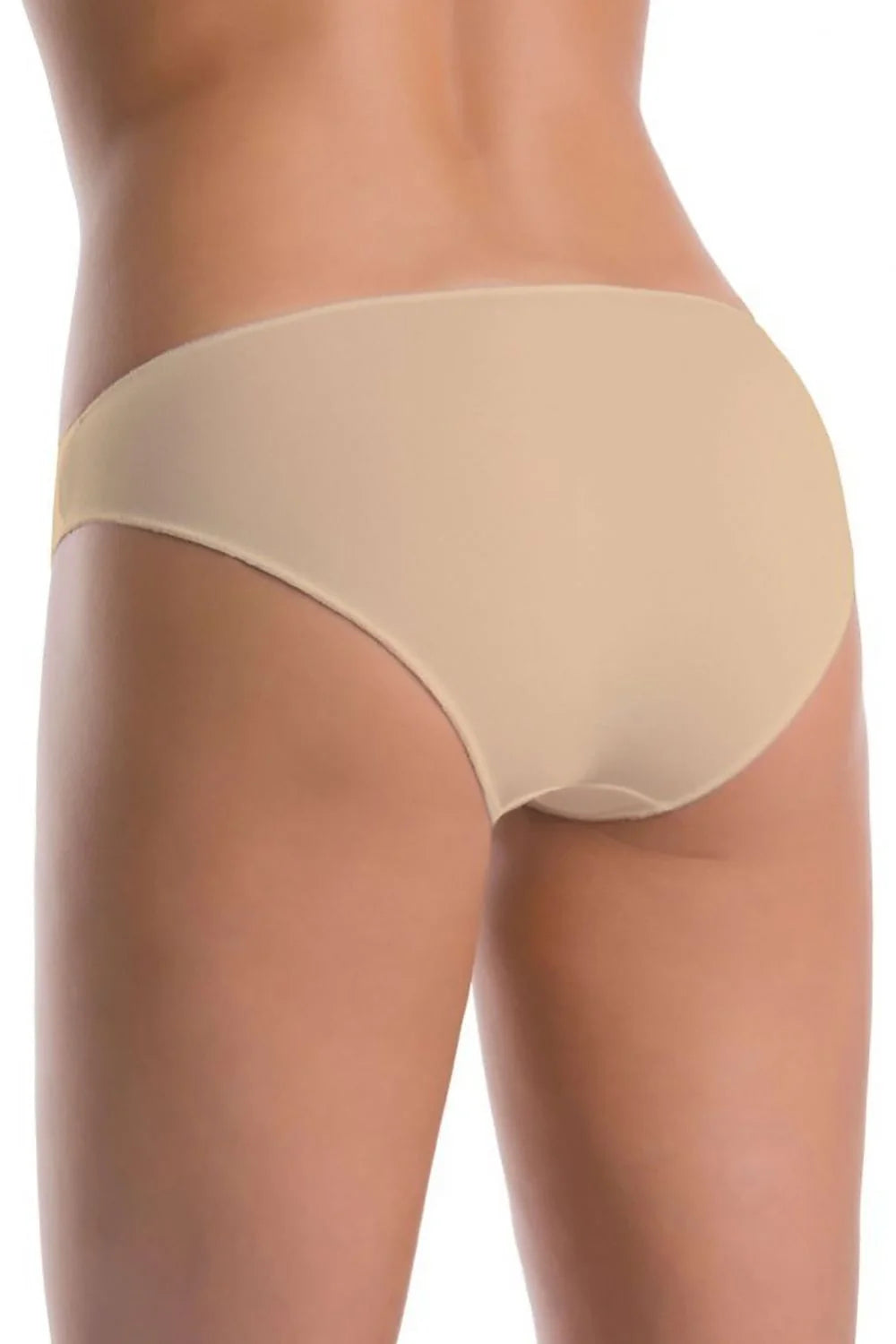 culotte bikini femme nude nylon elastane microfibre extensible taille basse échancrée sans coutures bord plat antimarques invisible moulant confort quotidien
