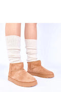 bottes neige brunes fourrure doublées Roelle Gemre femme suédine cheville bout rond semelle plateforme crantée caoutchouc isolation thermique