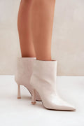 Bottes à talons Step in style élégance moderne femmes talons hauts coupe ajustée occasion spéciale cuir artificiel fourrure synthétique