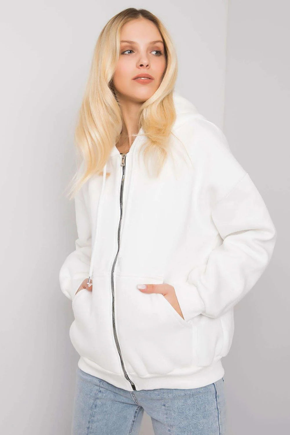 Sweat à capuche rose vif coton polyester coupe décontractée confortable poches kangourou occasions décontractées femmes