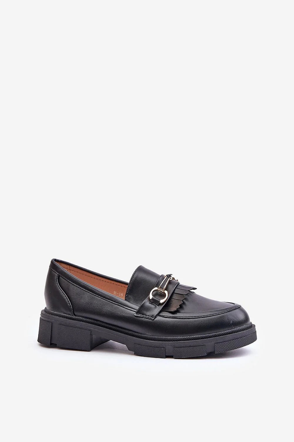 Moccasins femmes style classique moderne cuir écologique doré bout rond semelle épaisse taille ajustable look sophistiqué occasion printemps-automne