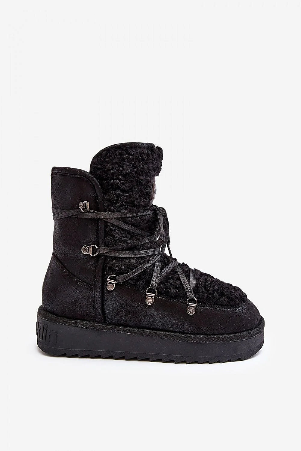 Bottes de neige pour femmes en microfibre imperméable et fausse fourrure, style après-ski, anti-glisse, végan, confort hiver, mode élégant