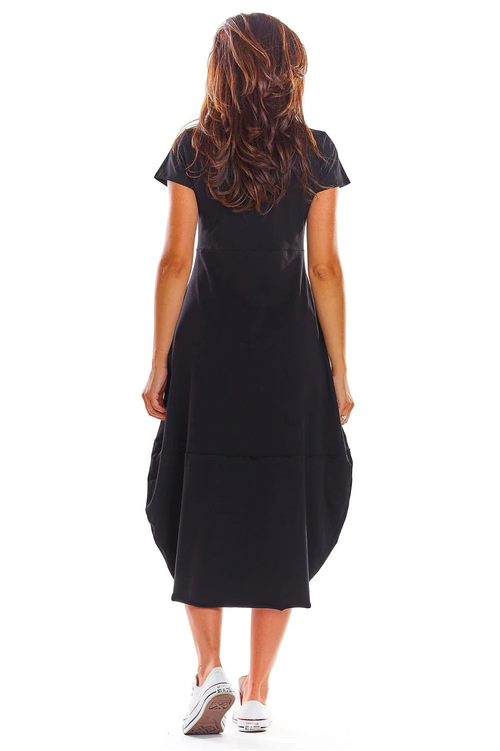 Robe de jour Infinite You longue fluide style moderne tissu coton jersey couleur rose doux femme occasion quotidienne