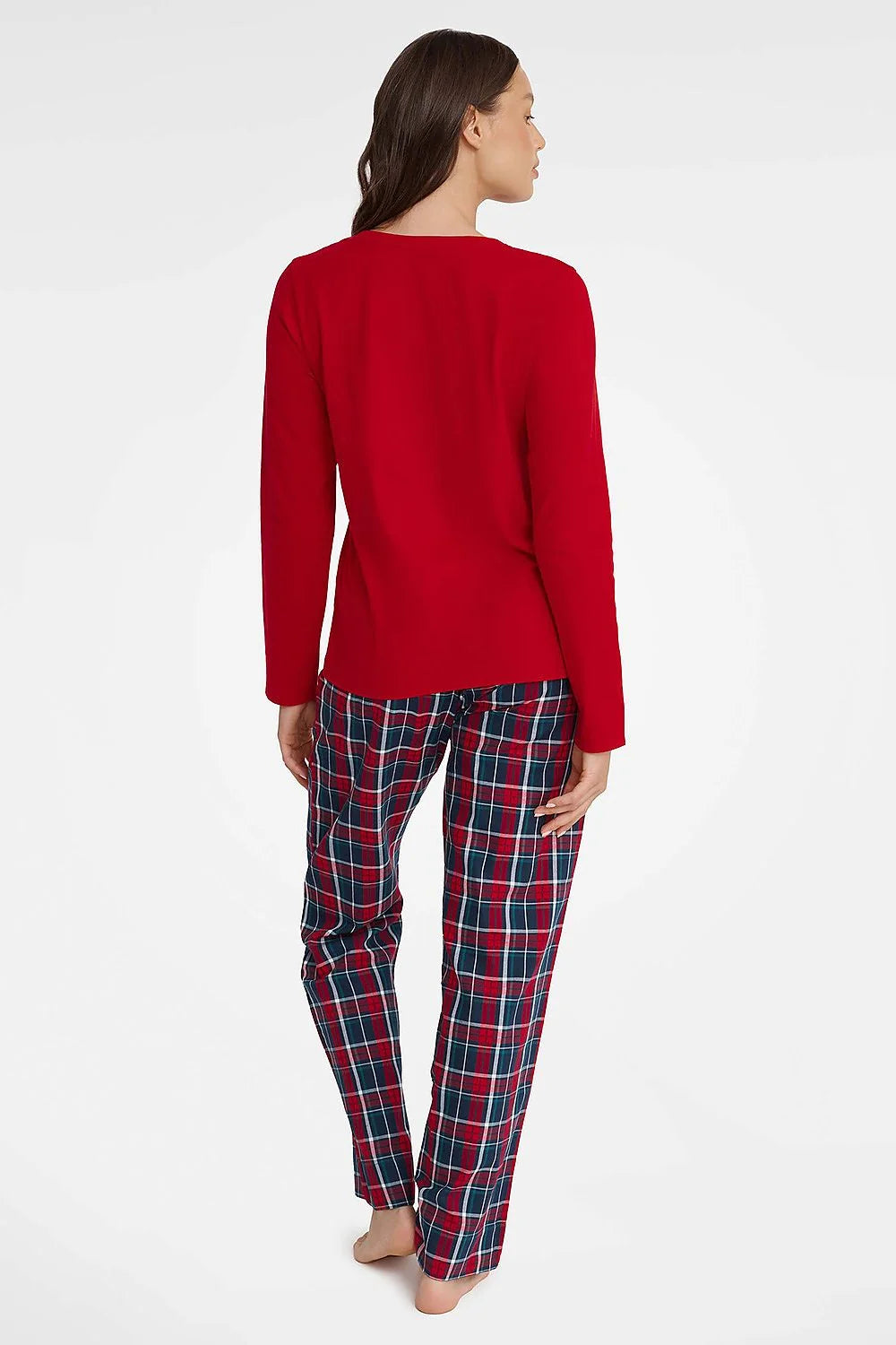Pyjama Henderson femme pyjama Noël festif deux pièces coton doux style casual confort hiver