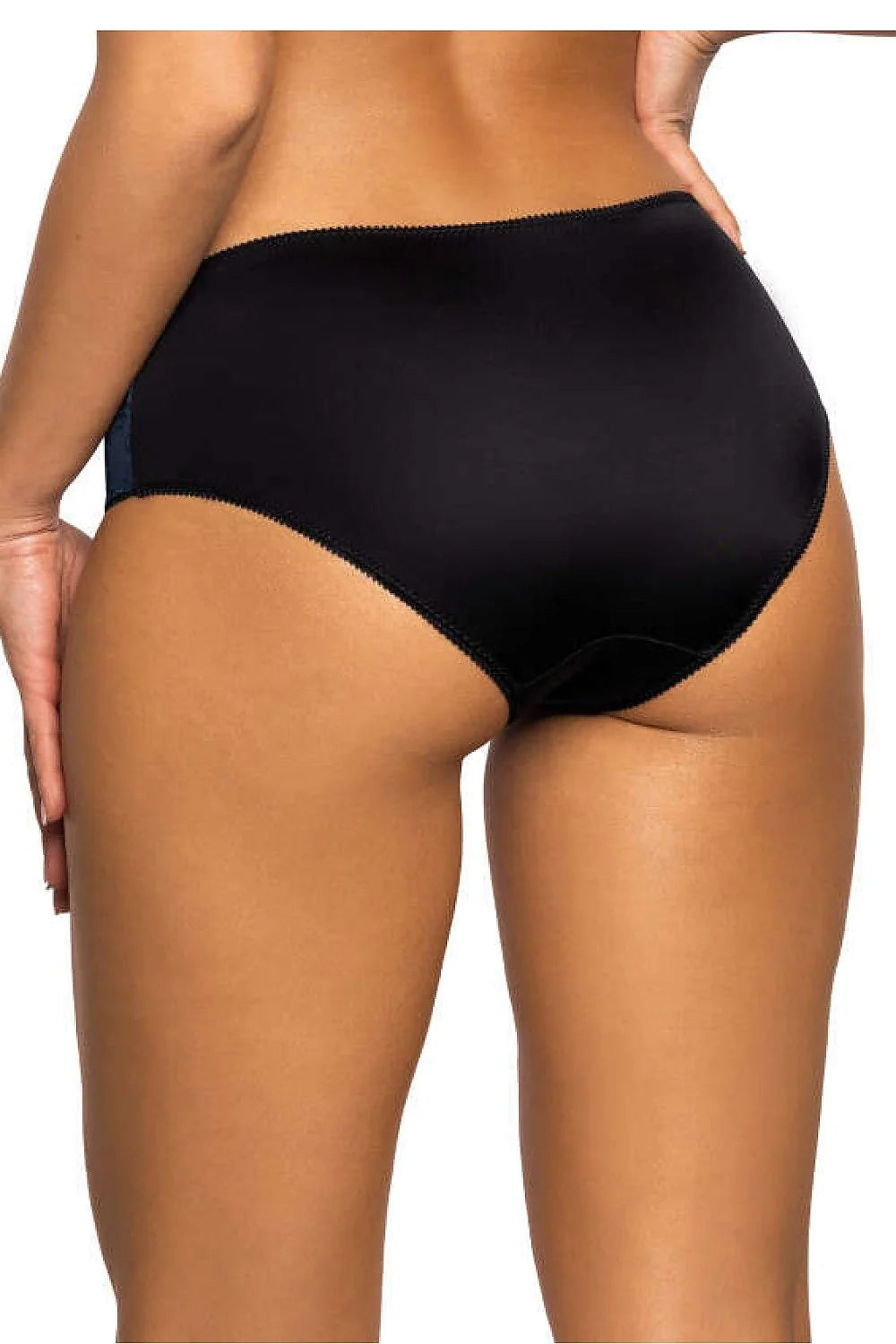 Culottes Mat Saddie classique élastique maille dentelle floral noir bleu femme élégance confort taille ajustable