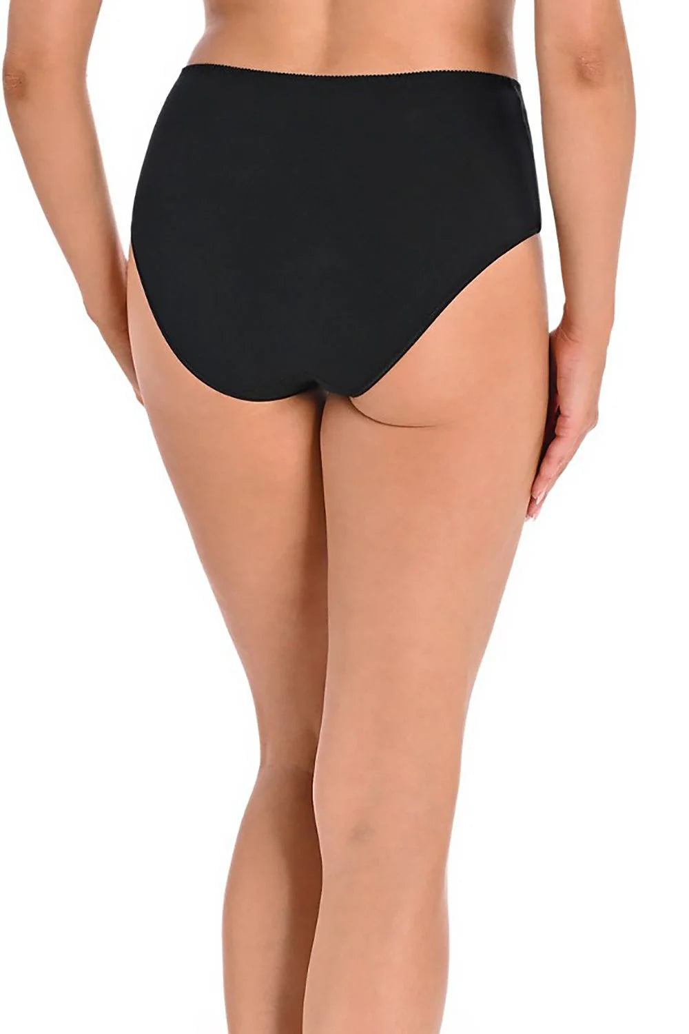 Culottes haute Teyli modernes élégantes coton élasthanne noir beige bandes transparentes maintien confort femmes