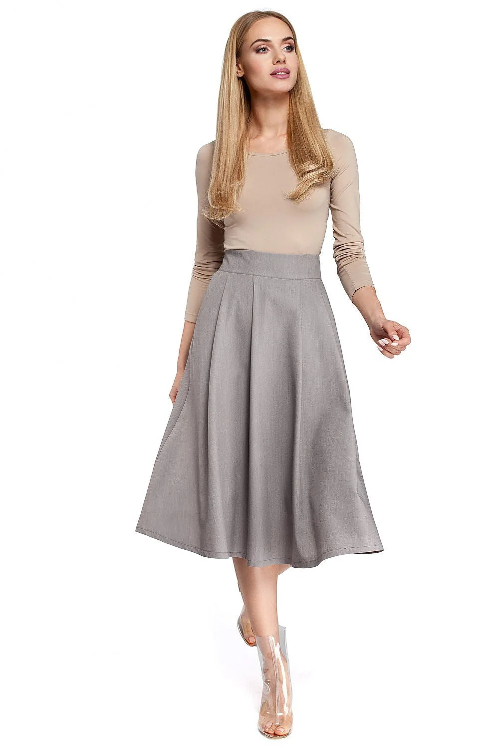 Jupe évasée en tissu raffiné élégante et confortable pour femmes modernes occasions formelles et décontractées
