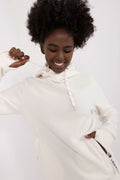 Sweatshirt à capuche pour femme style moderne couleur blanche matériau doux confort maximal polyvalent mode casual