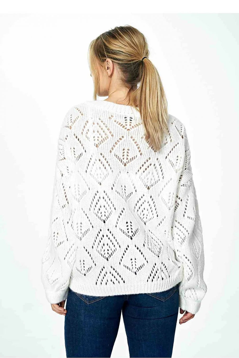 Pull pour femme design moderne ajouré manches longues matière douce style intemporel confort et élégance Chandail Figl