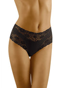Culotte dentelle noire élégante avec transparence florale romantique pour confort quotidien féminin exceptionnel
