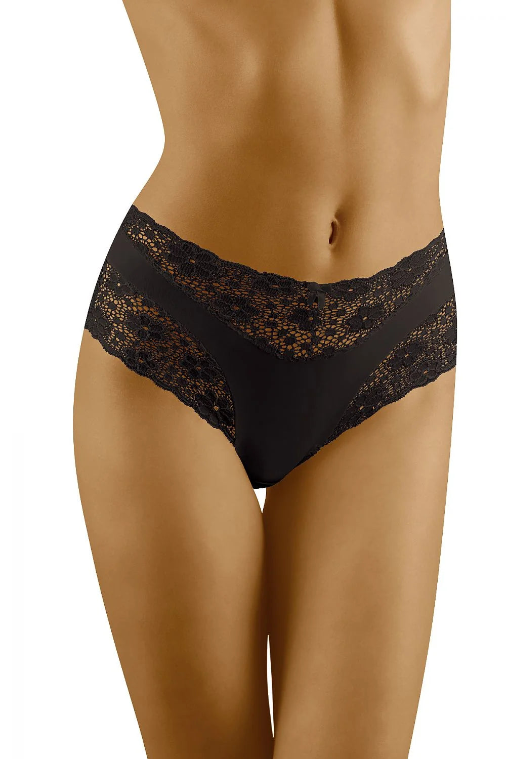Culotte dentelle noire élégante avec transparence florale romantique pour confort quotidien féminin exceptionnel