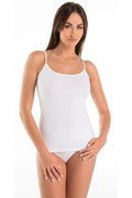 Gilet en bambou blanc pour femmes coupe ajustée hypoallergénique sans coutures visibles antibactérien antifongique matériau doux