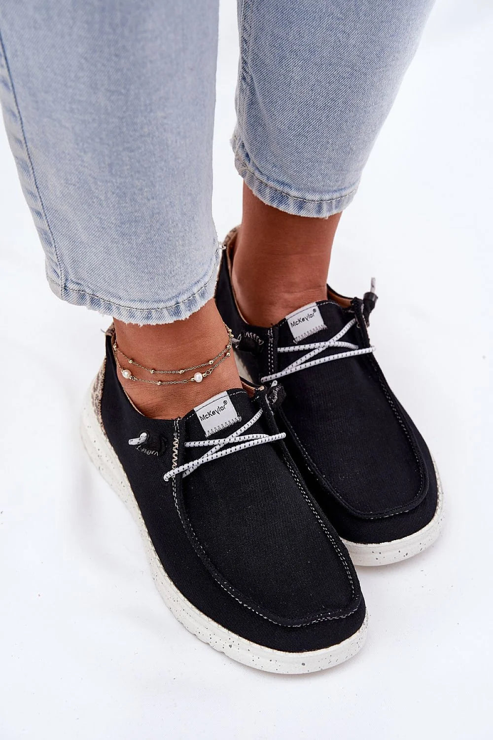 Chaussures basses femmes style moderne tige basse semelle douce confort tout le jour lacets décoratifs
