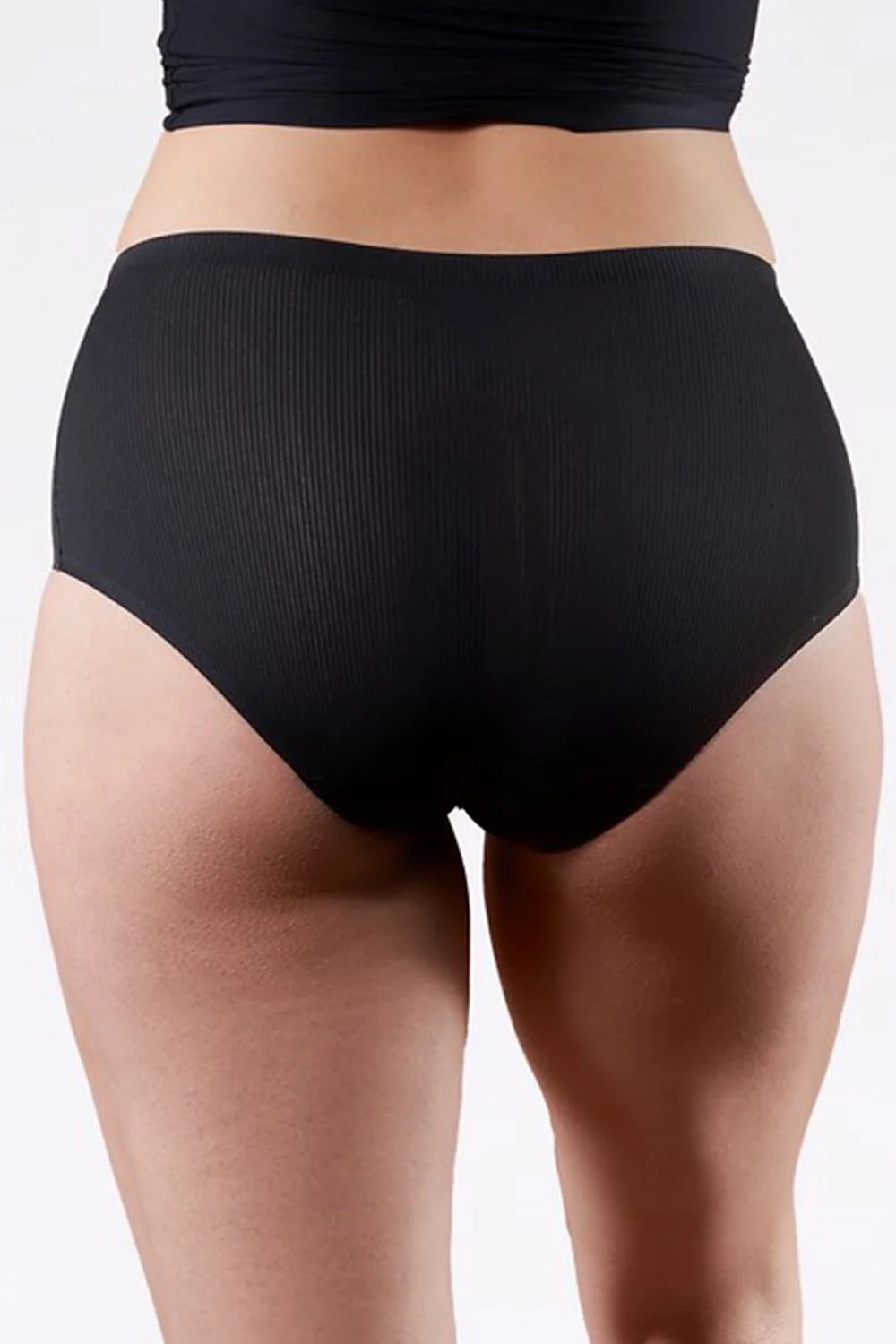 culotte Julimex taille haute femme noire microcôtelée respirante extensible seconde peau maintien couvrance invisible confortable durable