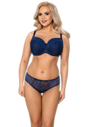 Soutien-gorge rembourré Vena en dentelle avec corset et culotte pour femmes élégance intemporelle