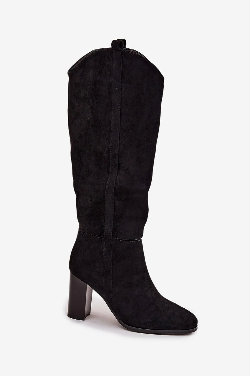 Bottes cuissardes femme suédine écologique élégantes talon bloc confort automne hiver mode chic