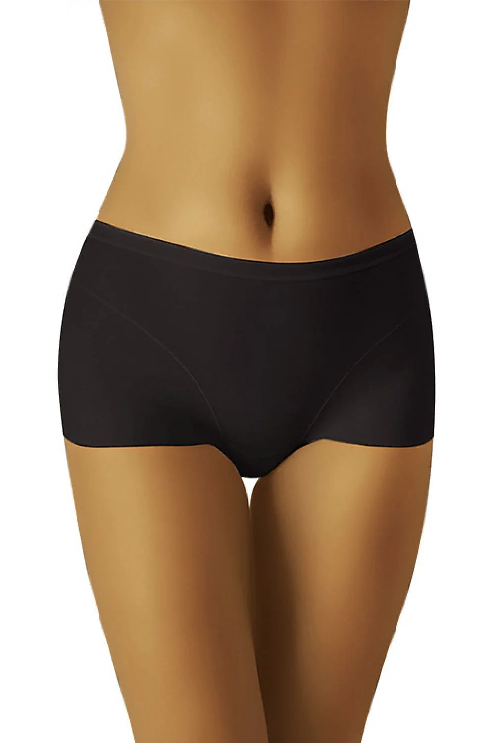 Shorty en microfibre noir confortable et élégant pour femmes recherchant sous-vêtement discret et pratique quotidiennement