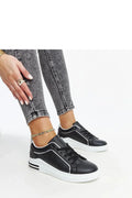 Baskets pour femmes élégantes modernes设计 classique noir blanc perforations paillettes confortable occasion quotidienne sortie soirée