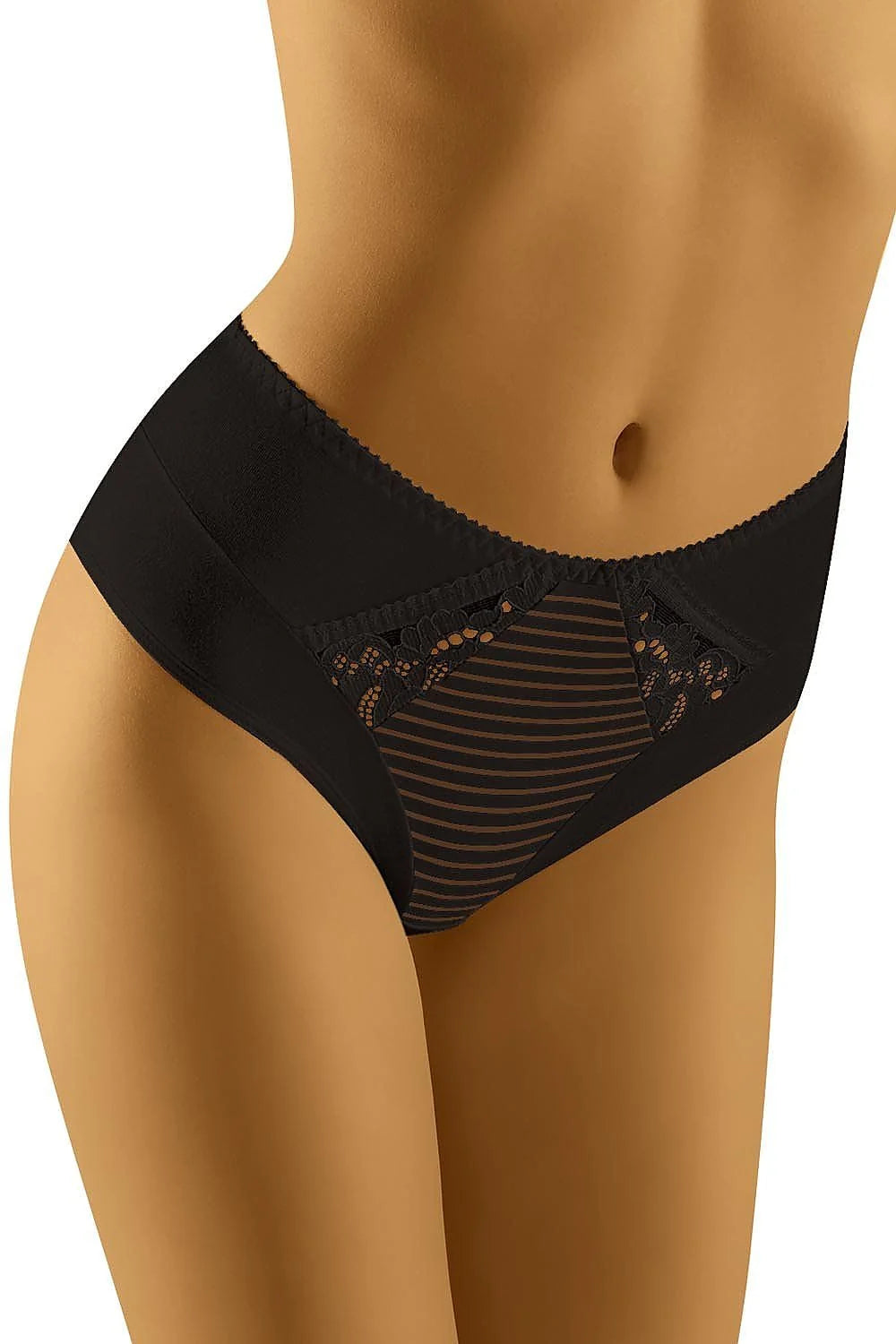 Culottes taille haute dentelle florale noire élégante chic confort quotidien lingerie féminine tendance