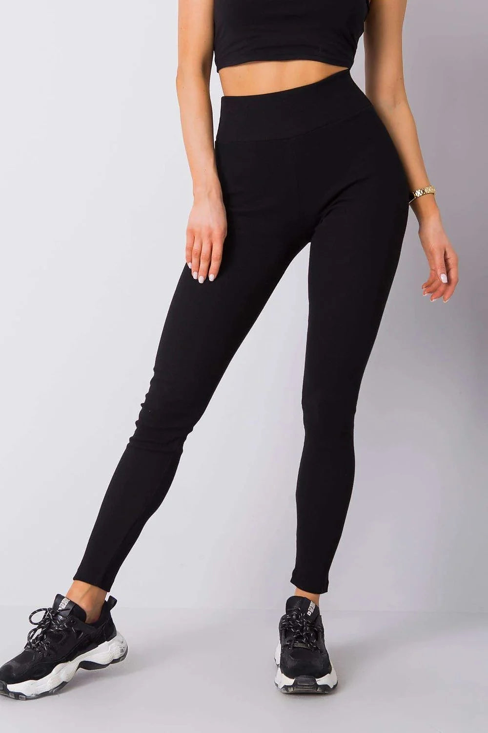 Leggings longues BFG en tissu côtelé taille haute couleur mauve clair ajusté confortable polyvalent femme