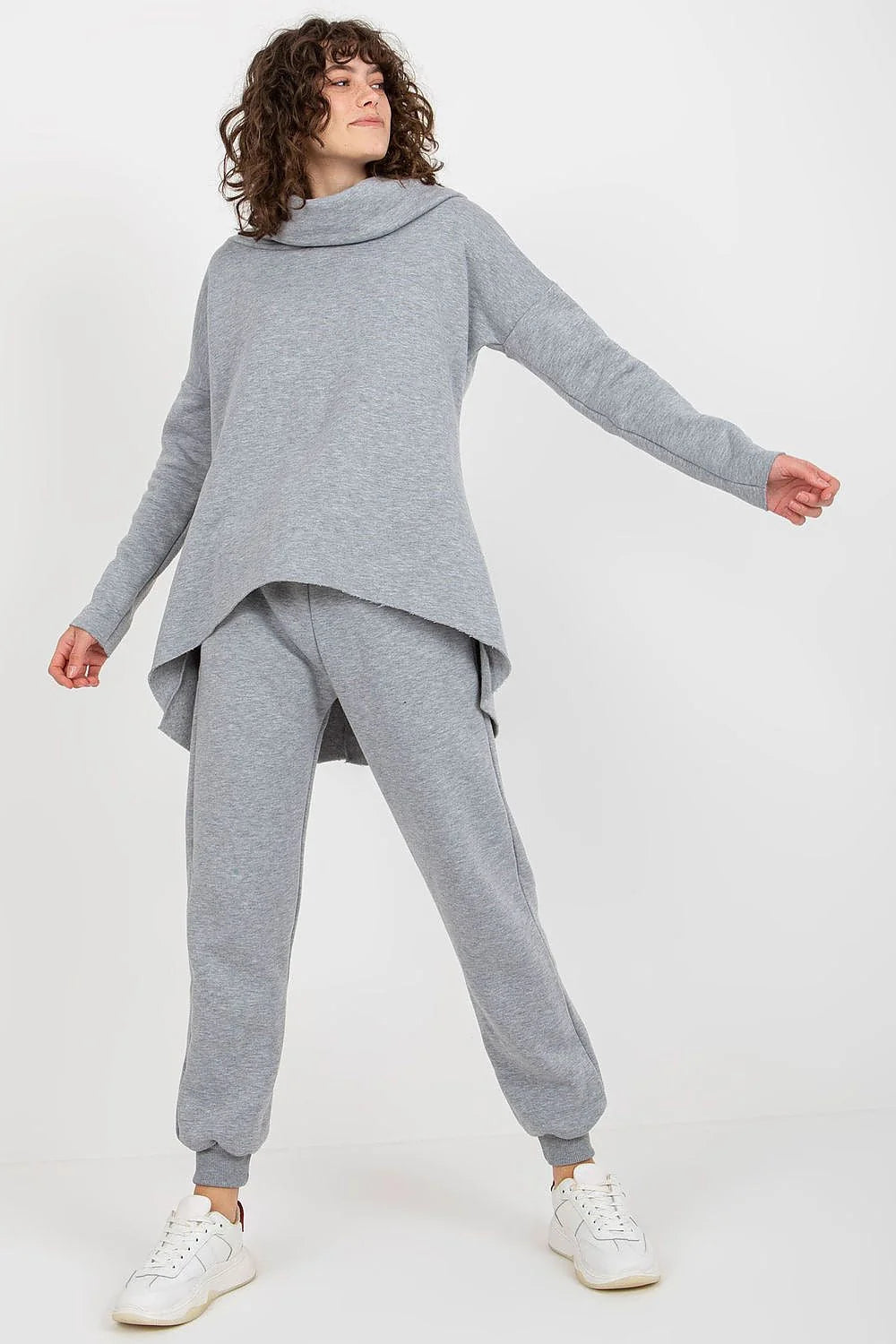 Ensemble Ex Moda pour femme athleisure moderne sweatshirt capuche joggers noirs coton polyester confort style urbain
