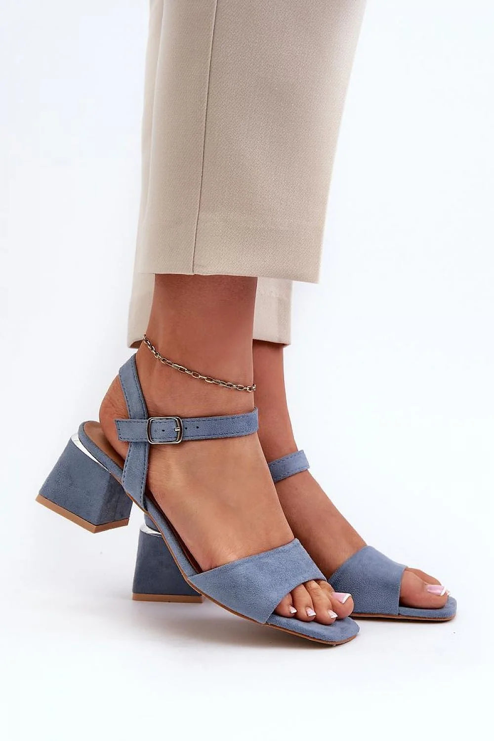 Sandales élégantes pour femmes style moderne suédine douce talon bloc ajustable été 2023 confort durabilité mode occasionnels décontracté formel sandales chic femmes actives