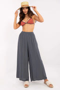 Pantalon femme large style palazzo viscose高 taille haute élastiquée confortable été 2023 Och Bella