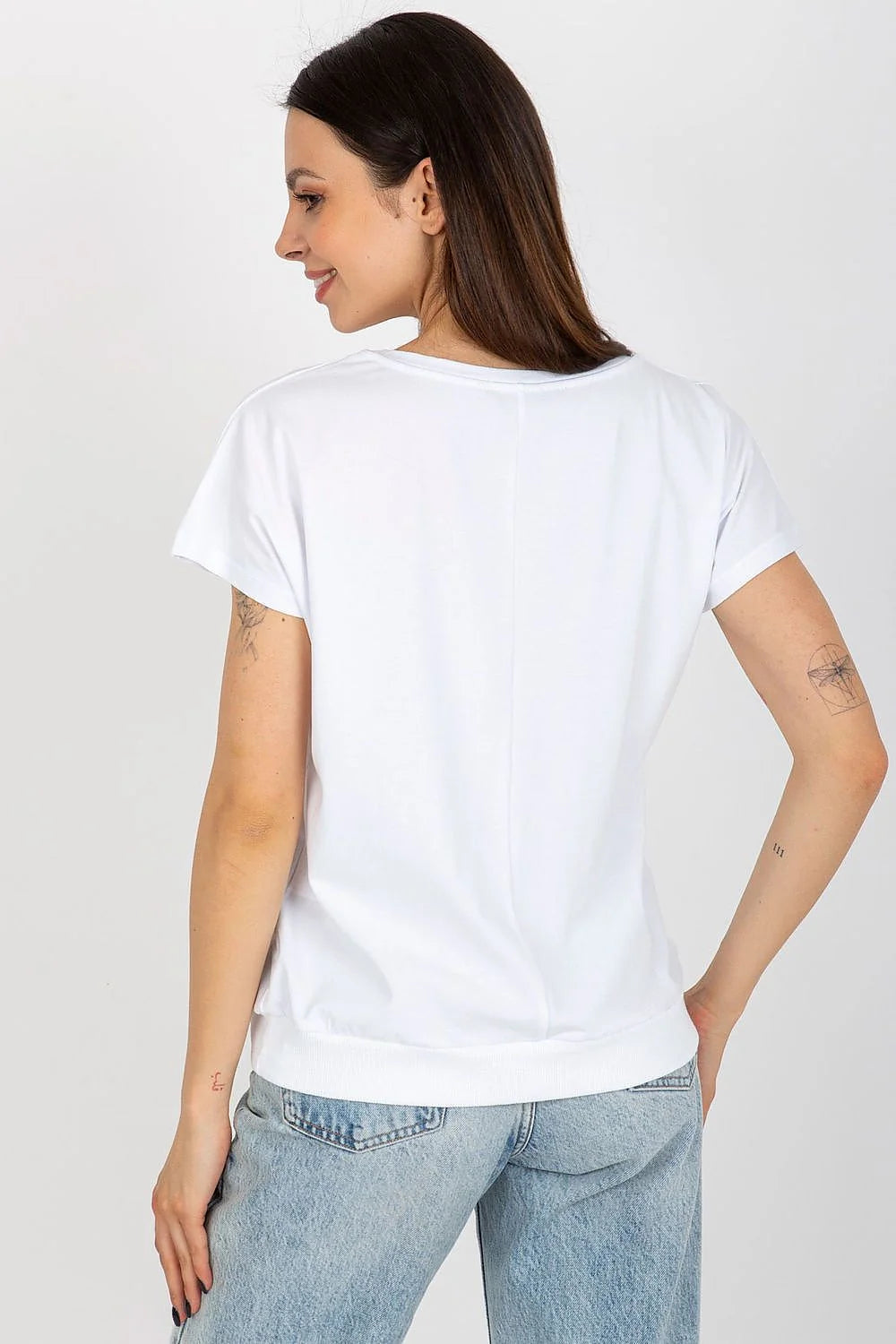 Chemisier floral artistique pour femmes en coton élasthanne manches courtes style casual occasion polyvalente