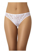 Culotte féminine élégante en dentelle floral tulle blanc ajustable confortable coton doublure Femme lingerie romantique