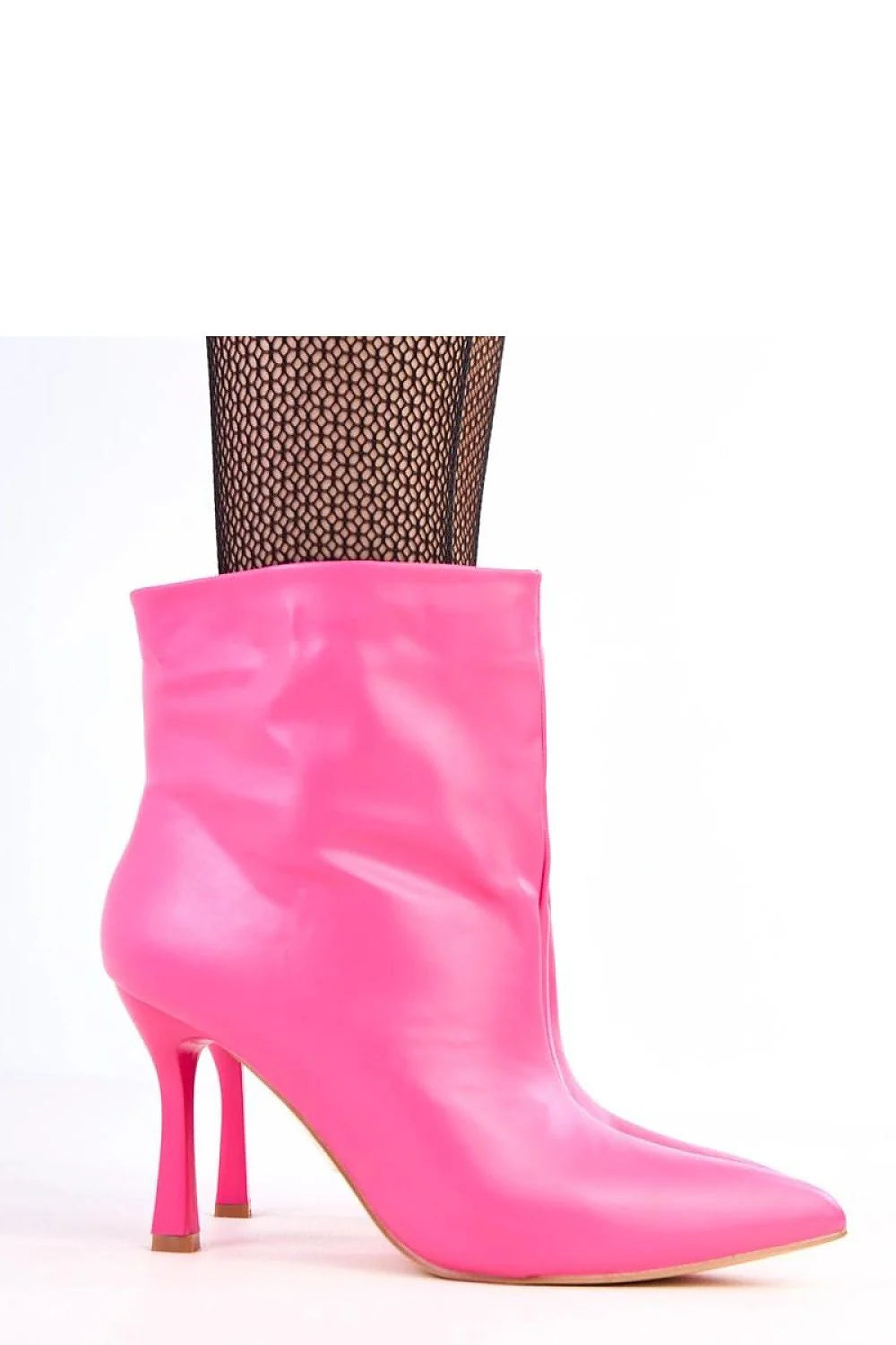 bottines vernies talons aiguilles fuchsia simili cuir brillant bout pointu tige 13cm talon 9cm cheville silhouette effilée semelle tissu