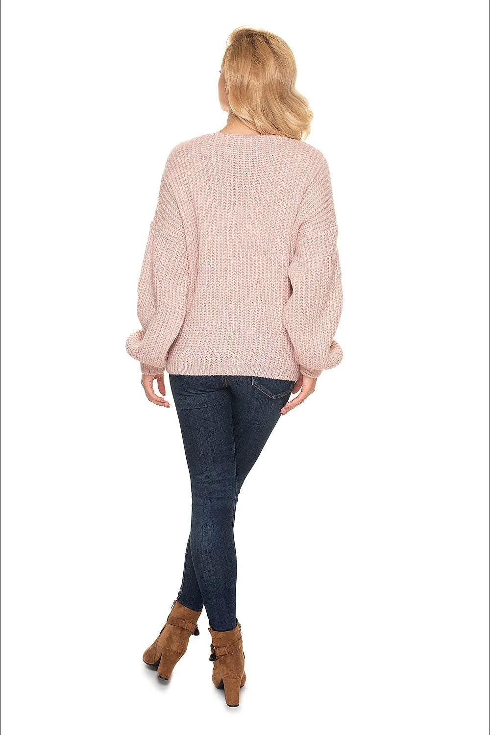 Cardigan oversize femme maille épaisse beige doux confort décontracté manches longues boutons bois élégant