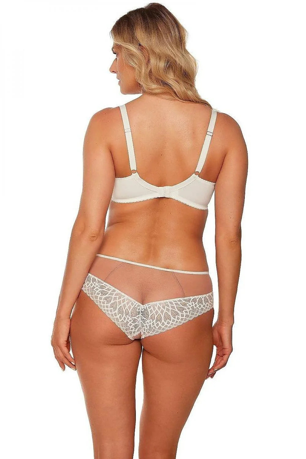 Soutien-gorge élegant et confortable pour femme, dentelle géométrique, tulle transparent, ajustable, sous-taie, dos élastique, style contemporain, lingerie fine