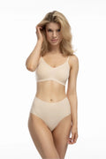 Ensemble de lingerie féminine sans couture Julimex soutien-gorge culotte taille haute confort moderne style épuré