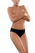 Culotte élégante Babell noire en dentelle microfibre confortable taille basse ajustée coutures invisibles raffinées