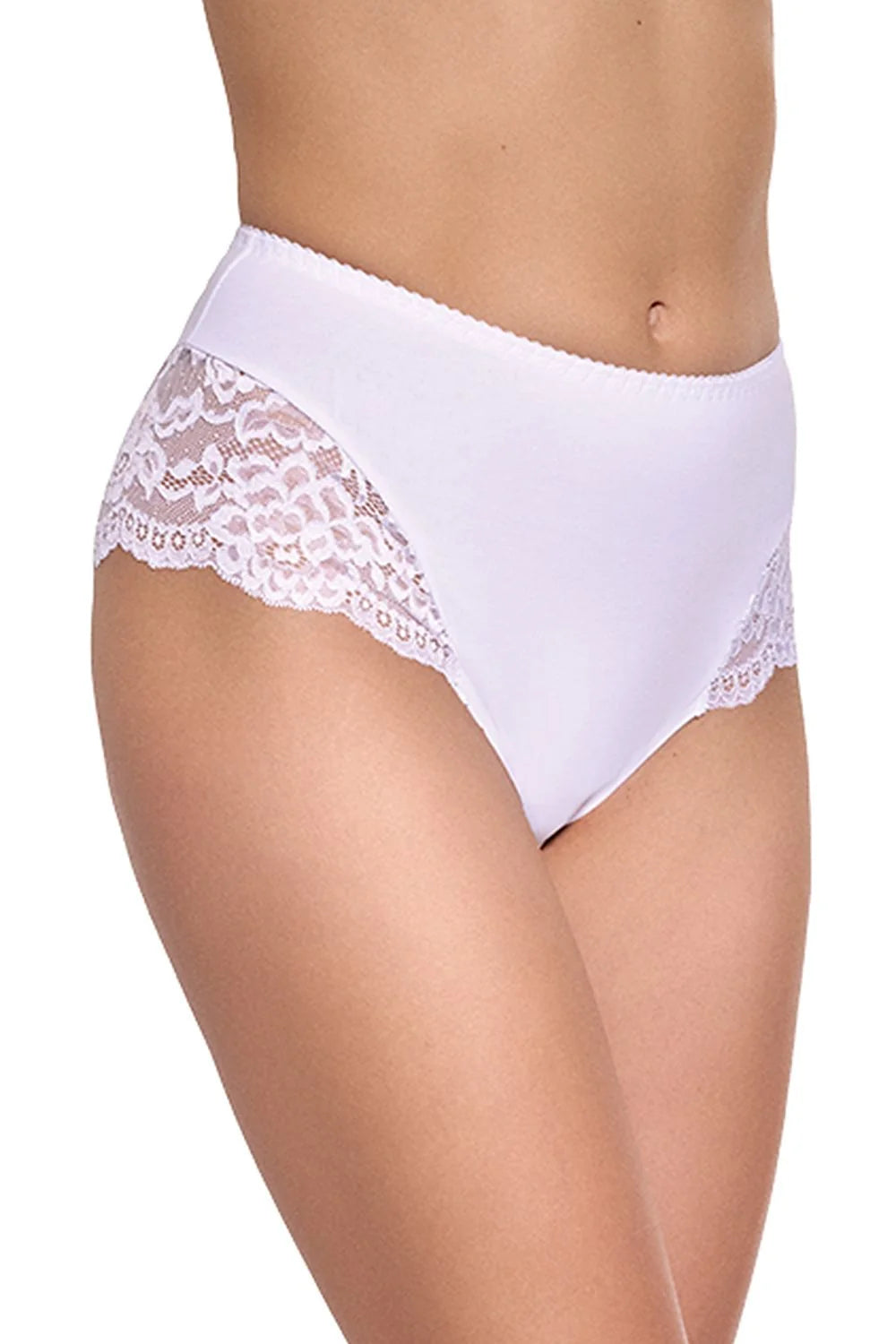 Culottes high-waisted dentelle élégance féminine confort everyday lingerie blanc taille ajustable femmes mode intime