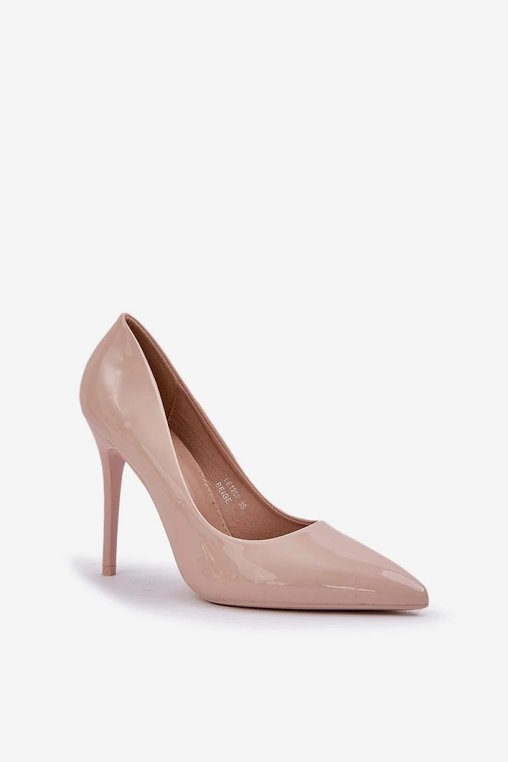 Talons hauts élégants pour femmes, coupe pointue simili cuir verni 11 cm, pantalon beige classe, ensemble chic soirée réunion affaires
