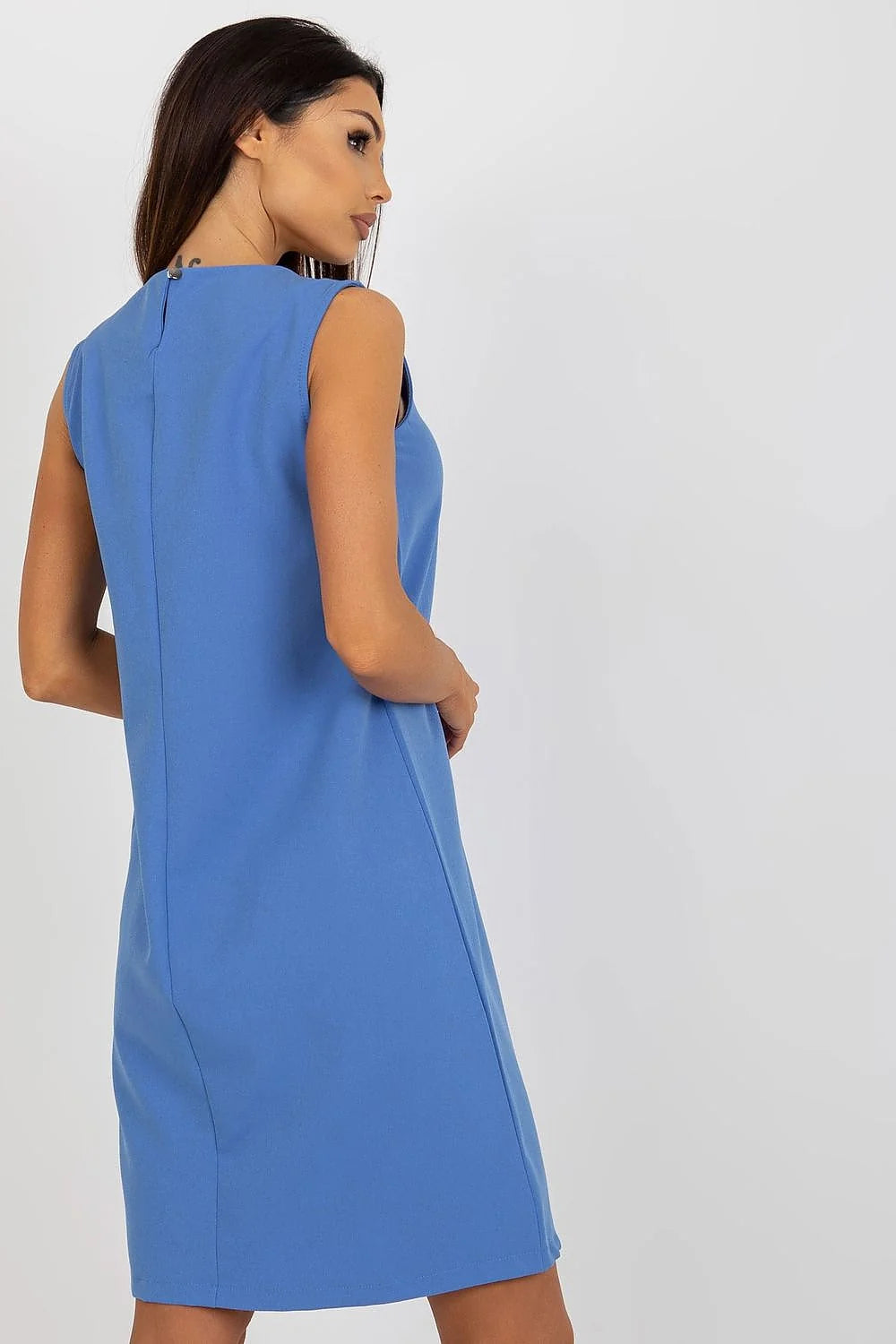 Robe de jour sans manches Och Bella en polyester, style moderne, couleur bleue, femme