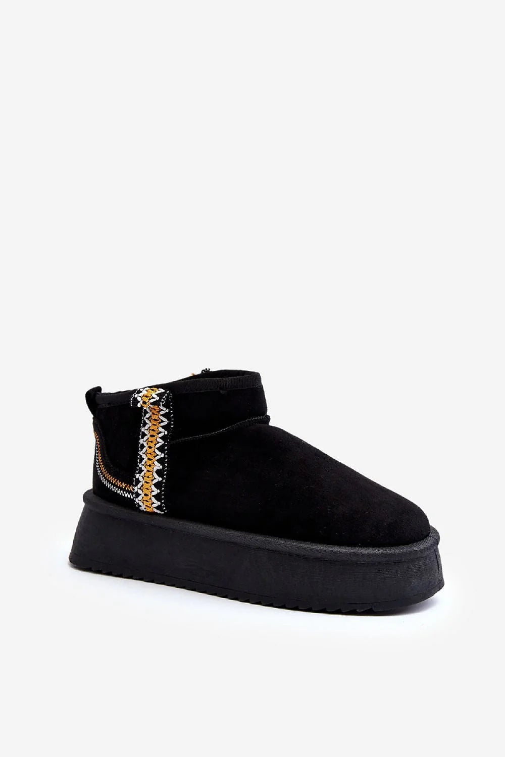 Bottines de neige Step in style Chelsea daim fourrure plateforme 4.5 cm femme mode moderne chic