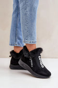 Bottines femmes style décontracté mode urbaine cuir suédé écologique fourrure doublure semelle caoutchouc zip LOVELO