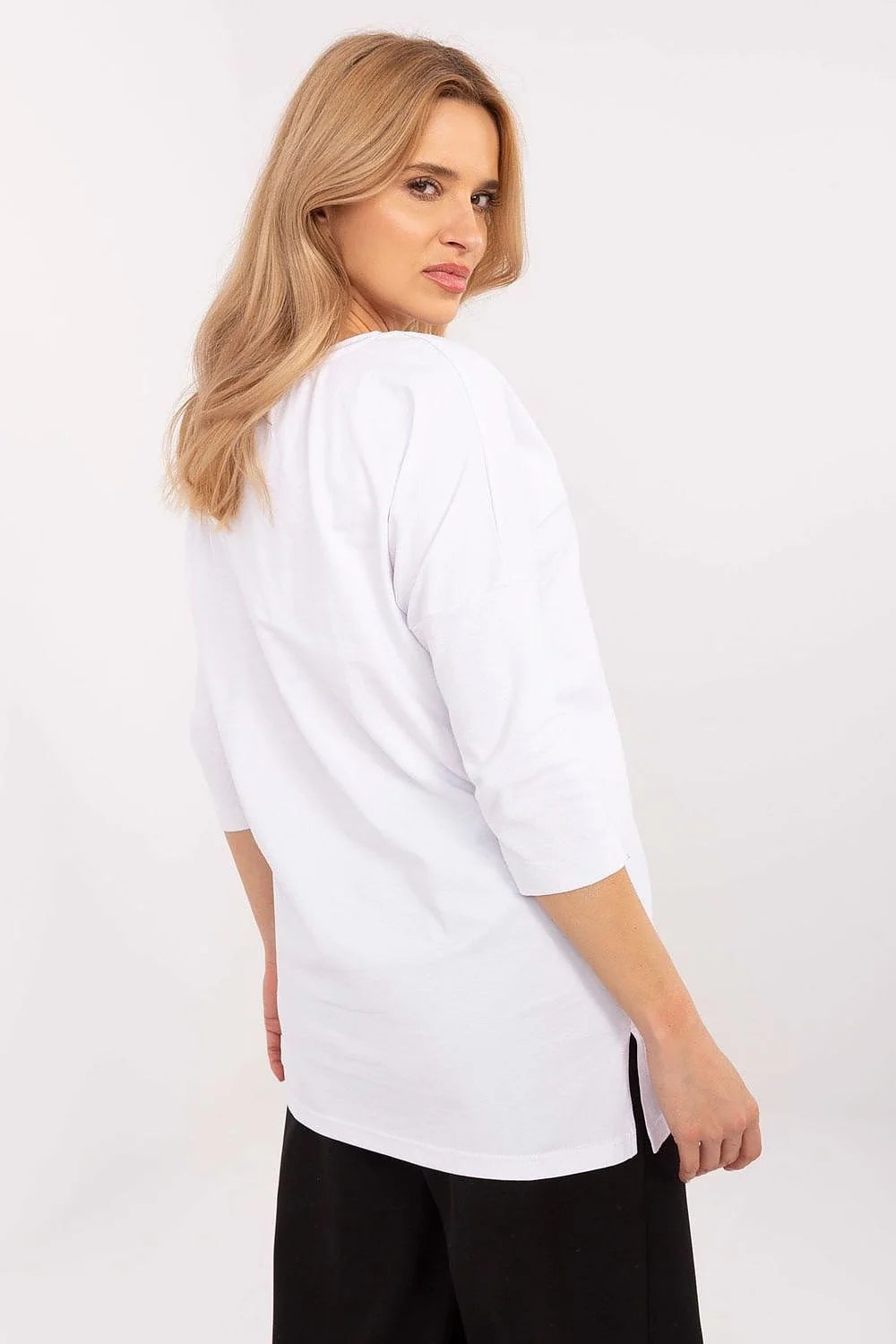 T-shirt femme manches longues motif animal zèbre léopard moderne Casual chic coton respirant doré